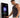 Man points to training-set metrics and charts on a digital strength machine touchscreen.