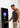Man points to training-set metrics and charts on a digital strength machine touchscreen.